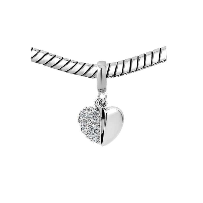 KunBead I Love You Grandma Heart Crystal April Birthstone Dangle Charms for Bracelets for Grandmother Nana - Image 4